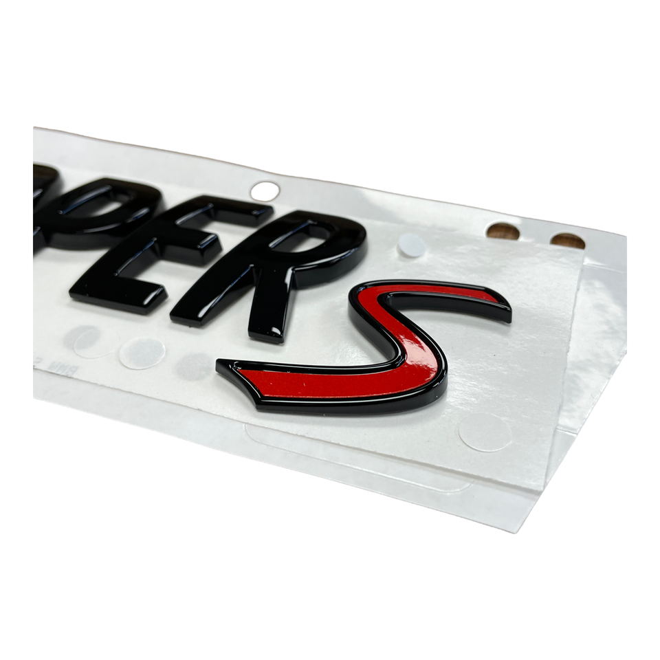 For MINI Cooper S Gloss Black Emblem Badge Clubman R53 R56 F56 | eBay