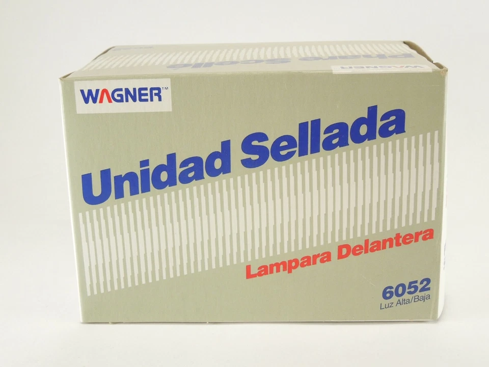 一对 7x6 Wagner 密封光束 6052 车头灯高低前照灯灯泡 全新带盒 原始设备制造商 — 第 4/4 张图片