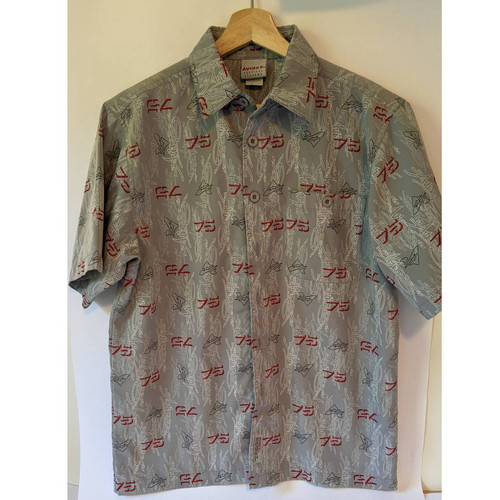 Vintage Y2K AVIREX USA Multi Button Front Short Sleeve Shirt