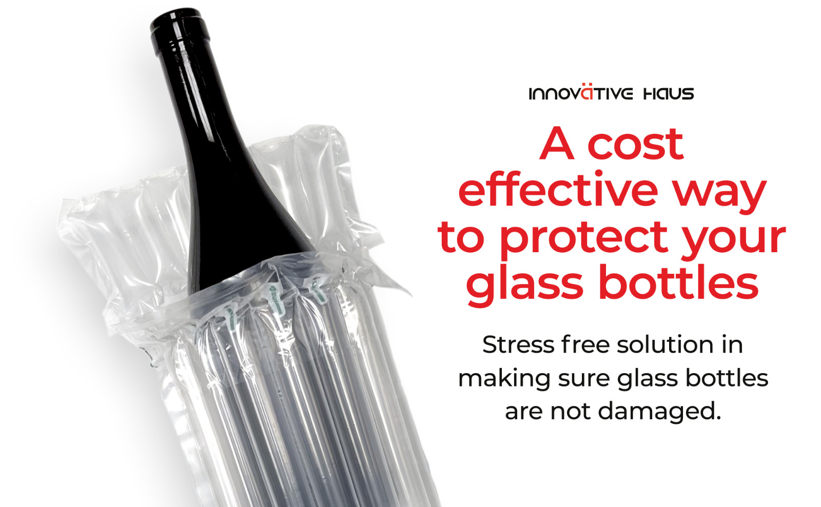 Innovative Haus Pack of 25 Wine Bottle Protector Air Bag with Free Pump