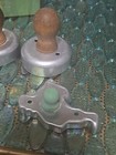 Vintage Lot Of 3 Biscuit Cutters . Two Cookie Cutters Santa & Bell Wooden Handle — photo 2