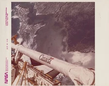 STS-51A Discovery Orbit Canadarm Deployment 1984 - Original NASA Photo