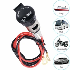 Car Tractor Cigarette Lighter Power Socket Outlet Plug Car Accessories Universal