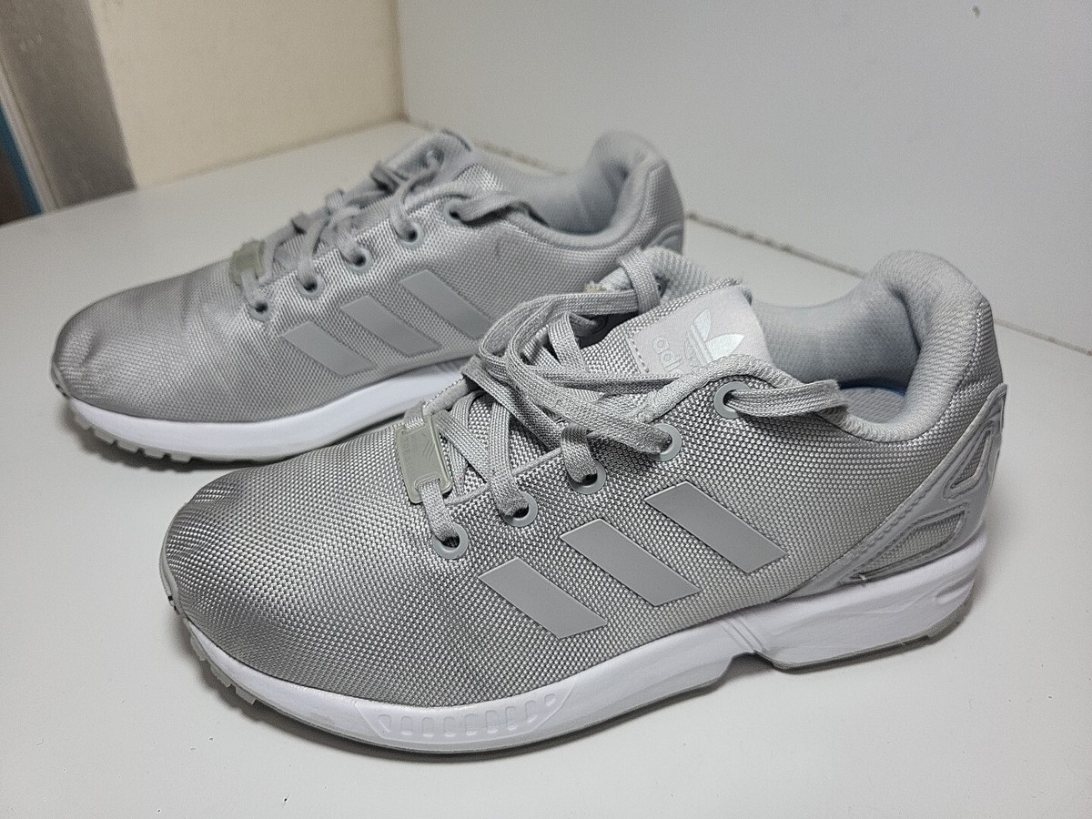 Adidas Torsion Trainers Very Good Used Cond Size Silver UK