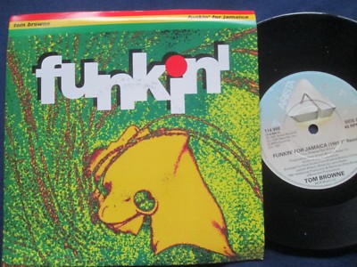 Tom Browne Funkin' For Jamaica (1991 Remix) Arista 114998 UK Vinyl 7inch Single