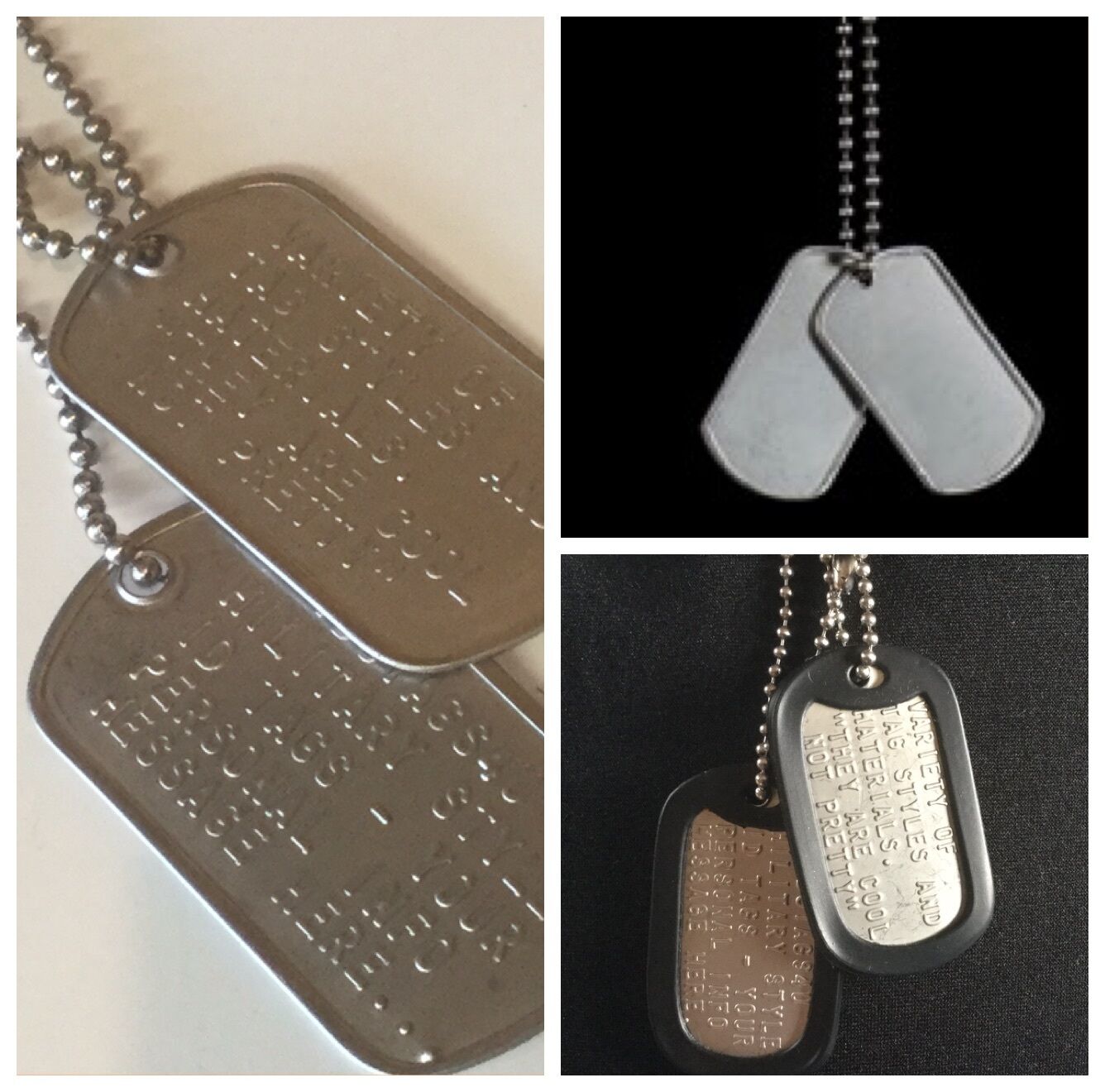 personalised military dog tags