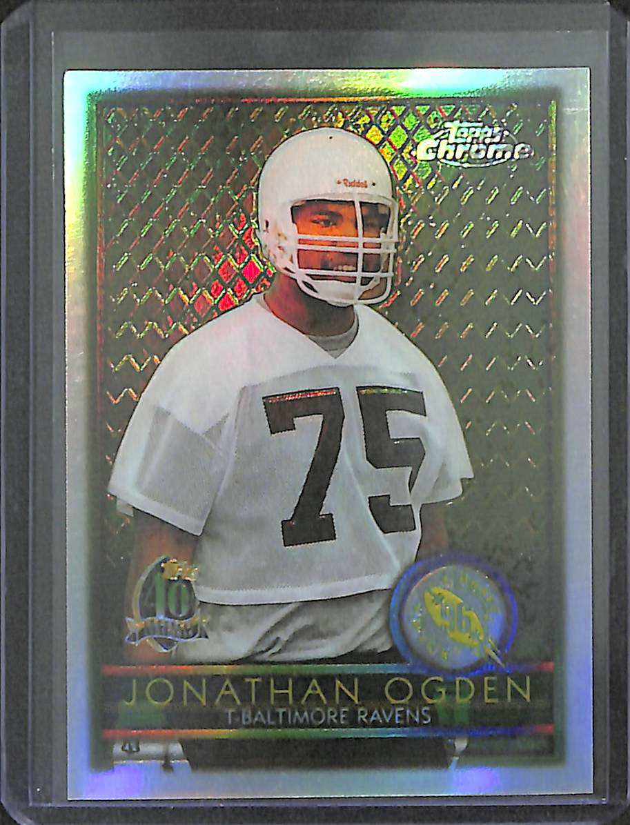 1996 Topps Chrome Refractor #163 Jonathan Ogden