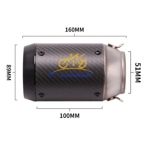 Silenciador de carbono tubo de escape delantero sistema completo para Yamaha MT09 Tracer 9 2021-2023 - Imagen 10 de 11