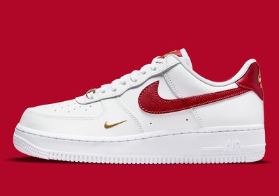 Wmns Nike Air Force 1 '07 White Gym Red Gold CZ0270-104 Women's Size | eBay