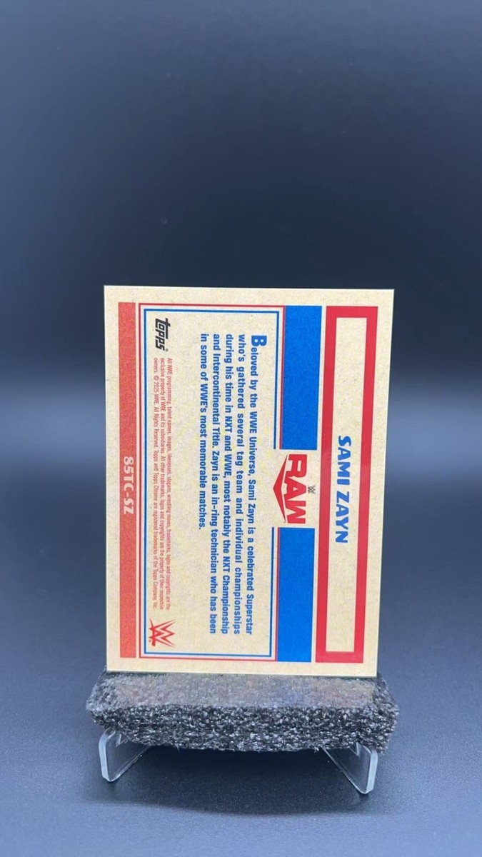 2025 Topps Chrome WWE Sami Zayn 1985 Gold Refractor /50 85TC-SZ
