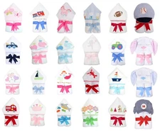 3 Marthas Boutique Baby/Toddler Everykid Hooded Towel and Character Towels