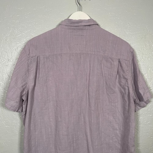 Rails Men XL Lavender Purple Fairfax Shirt Button Front Short Sleeve Cotton - Picture 9 of 11