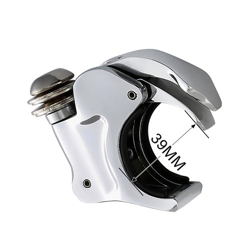 Windshield Windscreen & 39mm Clamps Fit For Harley Sportster 883 1200 1988-2022 - Picture 13 of 13