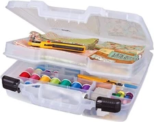 ArtBin 6962AB Quick View Deep Base Carrying Case with Removable Dividers and ...