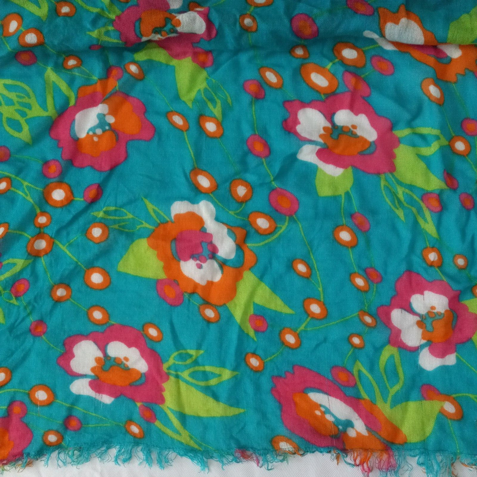 Old Navy Large Multicolor Rectangular Floral Rayo… - image 4