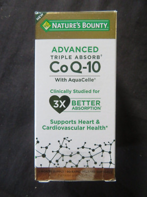 Nature's Bounty Advanced Triple Absorb CoQ-10 with Aquacelle 90 Softgels