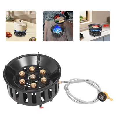 Propane Burner Single Propane Stove Windproof Gas Stove for Outdoor Cooking