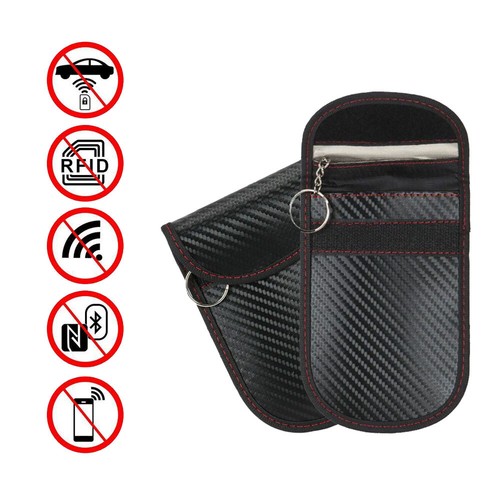 Car Anti-theft Key Fob RFID Signal Blocker Faraday Signal Blocking Pouch Sack - Picture 11 of 12