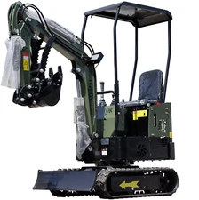 Free Ship Mini Excavator 1 Ton Digger 13.5hp Gas Tracked Crawler B&S EPA Engine