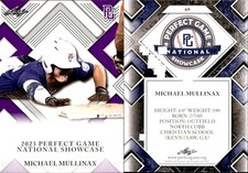 MICHAEL MULLINAX Rookie 2023 Leaf Perfect Game National Showcase RC #69 PURPLE