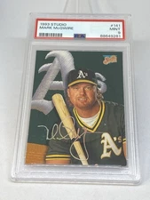 1993 Studio Mark McGwire #141 PSA  9  MINT POP 15 RARE BASH BRO !!