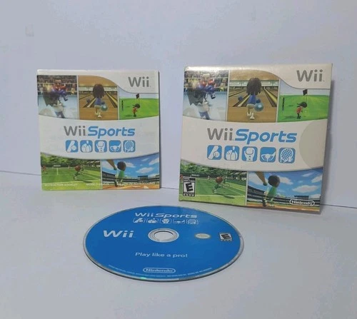 Wii Sports Video Game for Nintendo Wii in Slipcase Golf Tennis Bowling Boxing