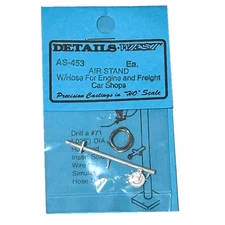 Details West AS-453 Air Stand w/ Hose for Engine & Freight Car Shops HO Scale
