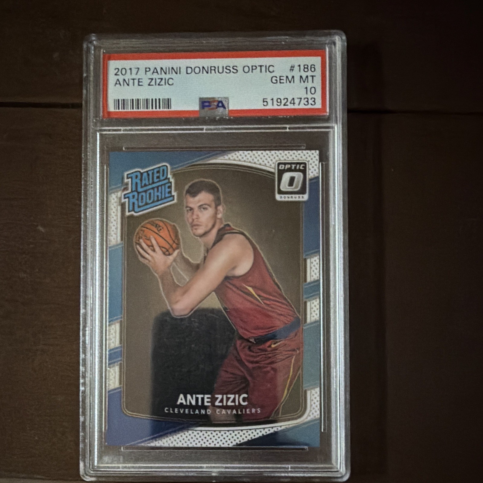 Panini Donruss Optic 2017-18 Ante Zizic #186 Rated Rookie Cavaliers PSA 10