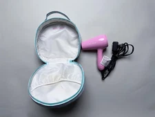 CHI Barbie Travel Hair Dryer with Case Ionic Dual Voltage Compact Blow Dryer
