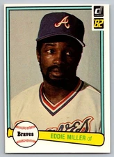 1982 Donruss Eddie Miller #425 Atlanta Braves