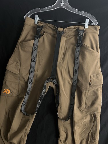 Pantaloni cargo First Lite corrugati uomo L caccia tattici bretelle 34x30 - Foto 2 di 14