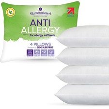 Image of Pillow 4 Pack Firm Support Anti Allergy by Slumberdown
