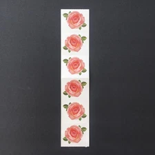 Mrs. Grossman's Stickers By The Yard PINK ROSE Strip of 6 Photoessence Vintage
