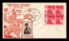 DR JIM STAMPS US COVER WWII UNITED NATIONS FDC SCOTT 907 BLOCK CROSBY PHOTO