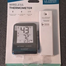 La Crosse Technology Wireless Thermometer Indoor Outdoor 308-1409 New