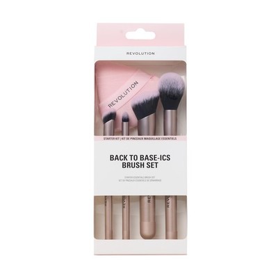 Revolution Starter Essentials Pinselset 4-teilig für Foundation Concealer Rouge