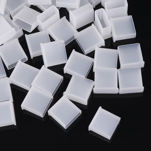 50 Pcs USB Covers Transparent Plugs for Protecting Laptop USB Ports - 第 9/12 張圖片