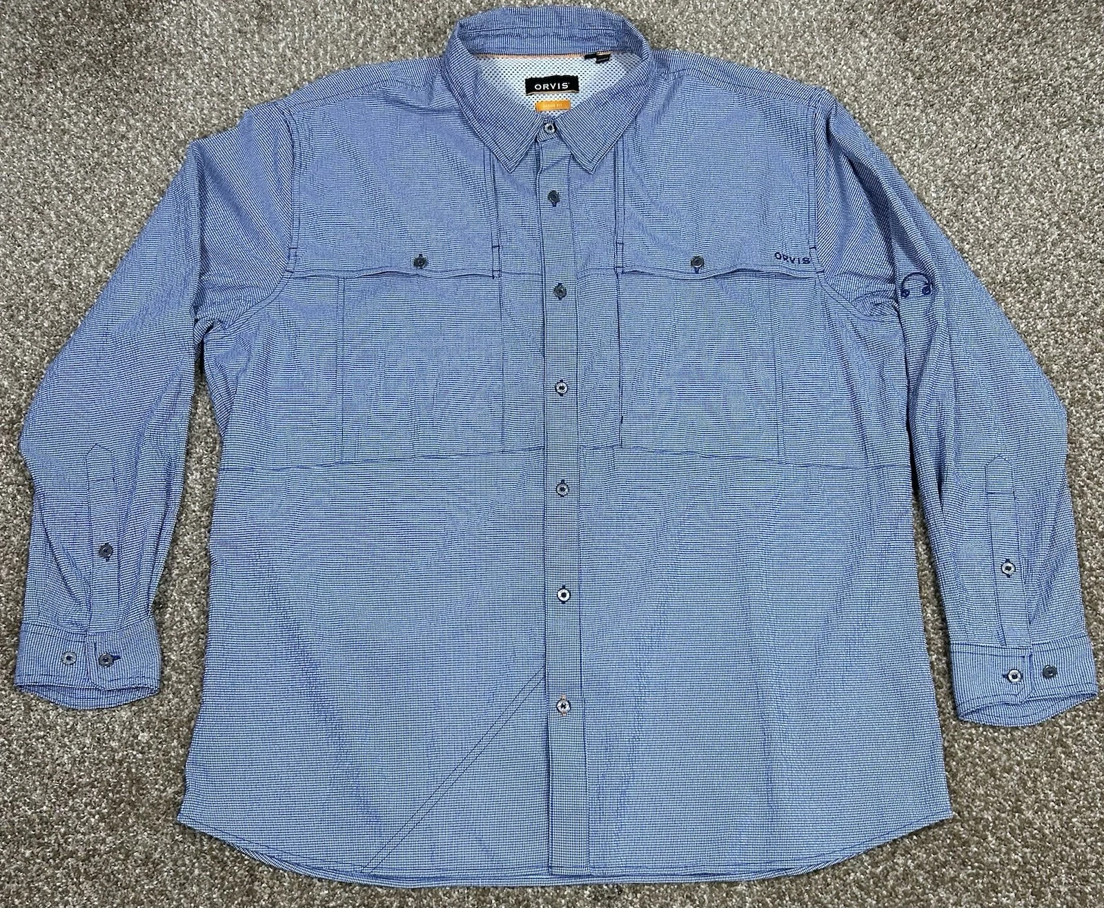 Orvis Shirt Men XL Blue Gingham Plaid River Guide Active Fit Long Sleeve Outdoor
Opens in a new wind