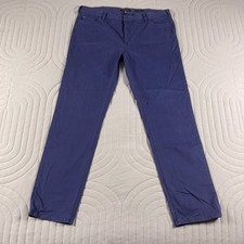 Banana Republic Traveler Pants Mens 40x34 Navy Slim Fit Stretch Twill Chino