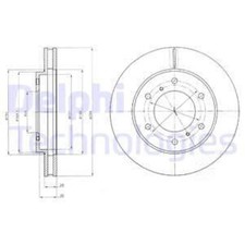 Disque de frein Mitsubishi L200