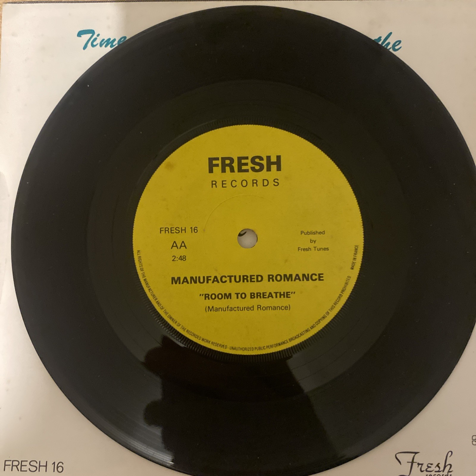 Manufactured Romance - The Time Of My Life (7", Single)  New Wave - Post Punk