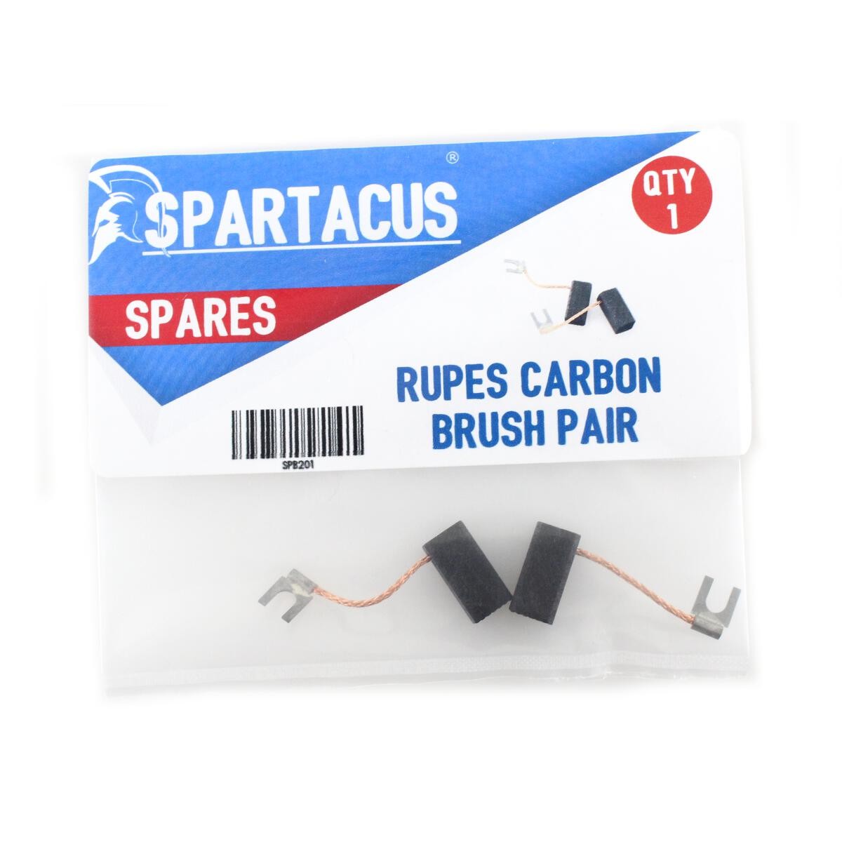 Spartacus SPB201 Carbon Brush Pair Fits Rupes Sanders BR3 & BR5 & Grinder BA15