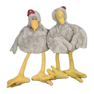 Foster Farms Betrüger Hühner riesig 36 Zoll lustiges kommerzielles Plüsch-Duo selten! 1998