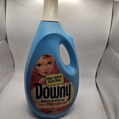 Vintage Downy Fabric Softener Bottle 96 Fl Oz Laundry Movie Prop Almost Empty 