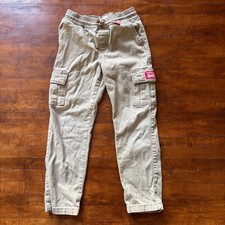 Levi's Youth Boys Pull-On Twill Cargo Pants - Size 7 - Harvest Gold / Khaki GUC