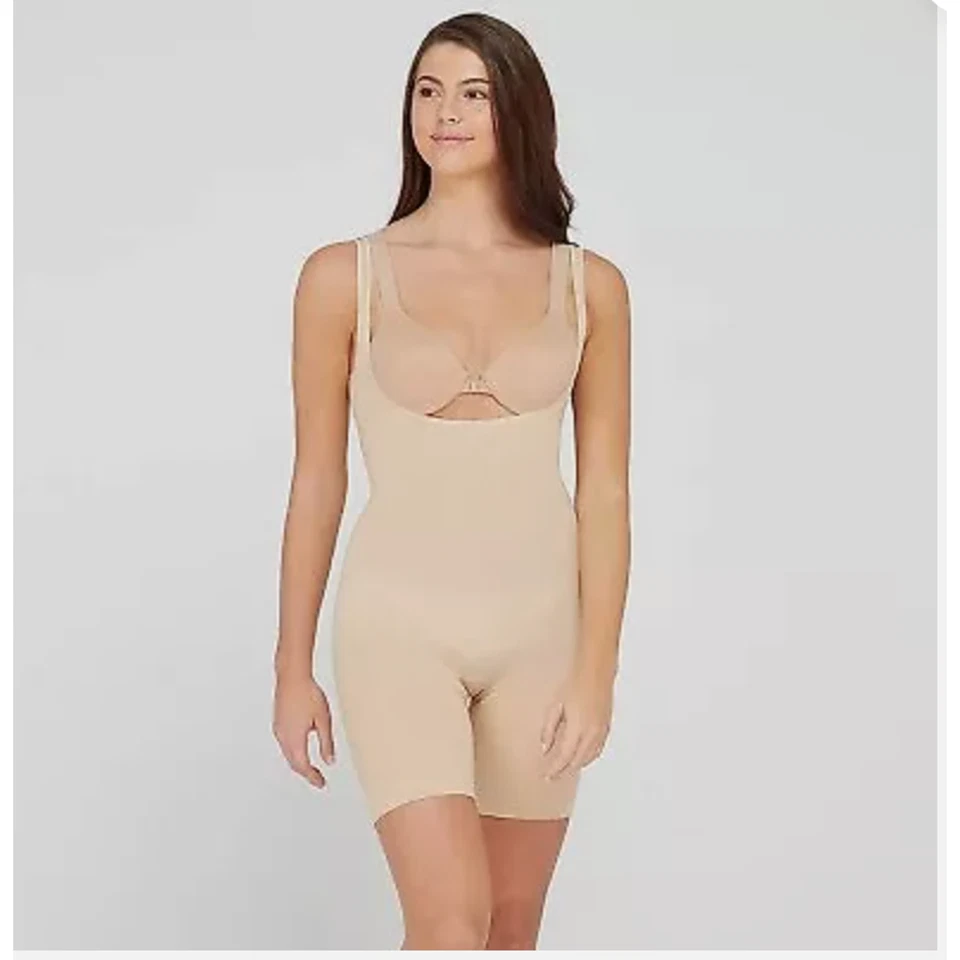 Body Assets Spanx para mujer pequeño rojo tostado etiqueta caliente cuerpo ropa moldeadora delgada Foto 2 de 4