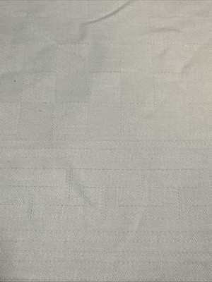 2 Le Jacquard Francais GERARDMER White Check Greek Key 18.5  X 14'' Cotton READ