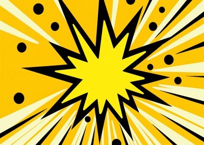 Vibrant Pop Art Wall Art Poster - Comic Style Explosion Fine Art Print