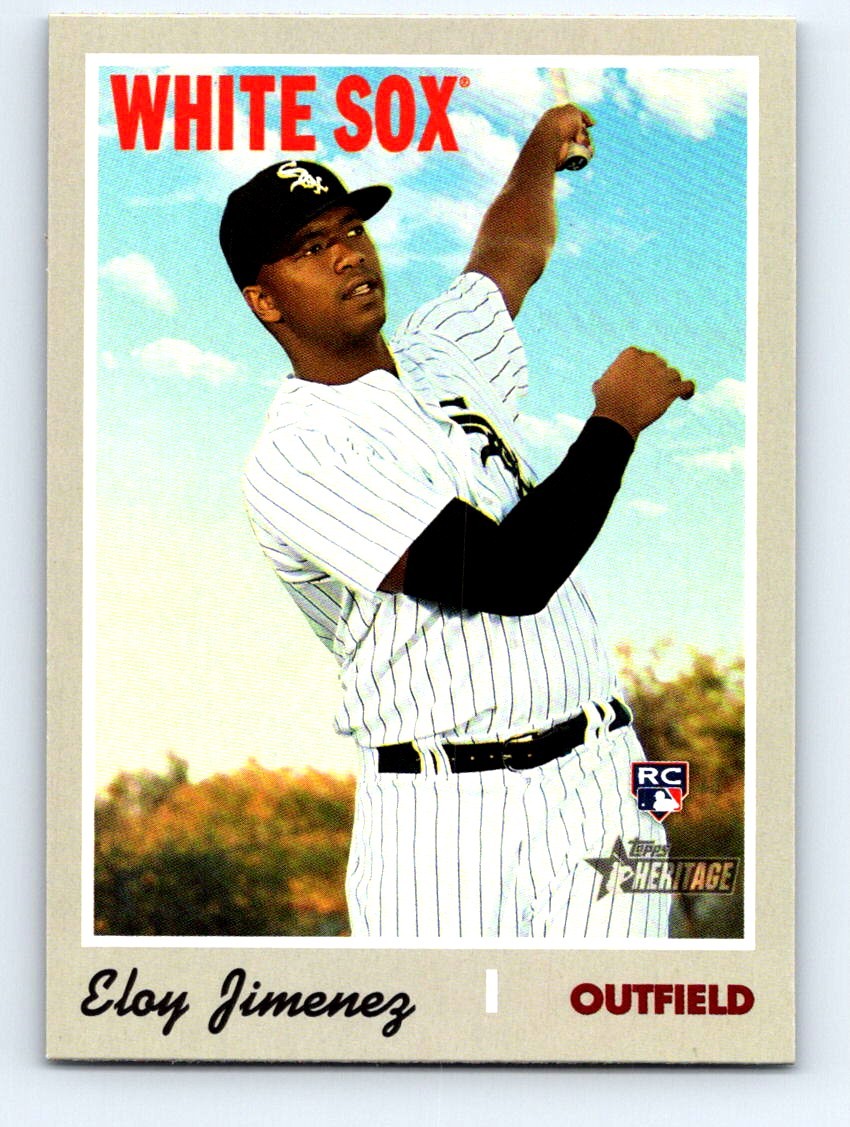 #516 2019 Topps Heritage { Eloy Jimenez RC Chicago White Sox