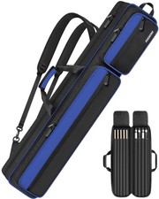 Pool Cue Case, Pool Stick Case 4X5 with Multiple Pockets Holds 4 Butts 5 Shafts,